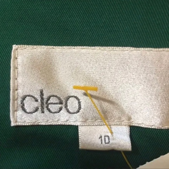 Cleo green trench coat . Size 10 - Picture 5 of 10